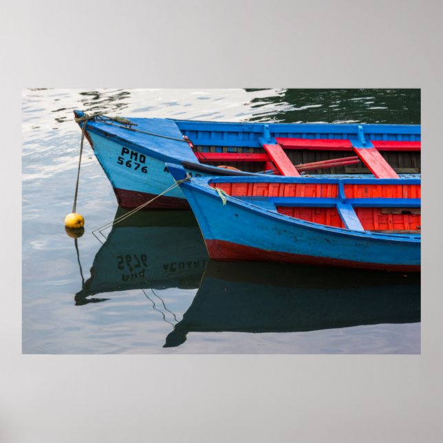 Angelmo hamn, fiskebåtar. poster (Framsidan)