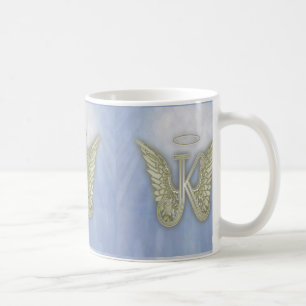 ÄngelMonogram för brev K Kaffemugg