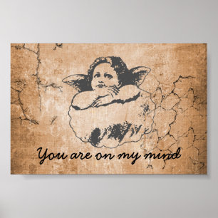 ängeln är du på mitt varar besvärad kristen poster
