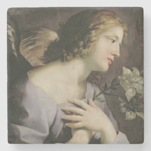 Ängeln av annunciationen, c.1650 underlägg sten