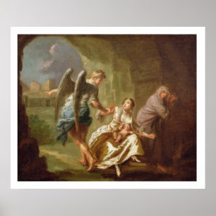Ängeln av förskoning, c.1746 (olja på kanfas) poster