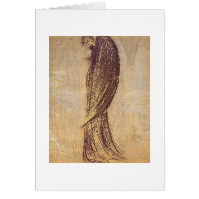 Ängeln av M.K. Ciurlionis, 1904-5 Hälsningskort (Framsidan)