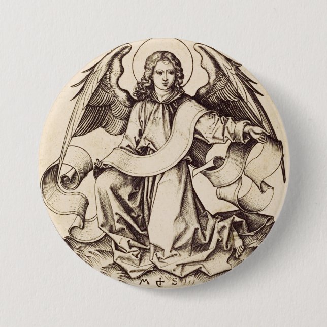 Ängeln av Sankt Matteus - Finsymbolik Knapp (Framsida)