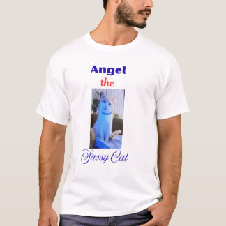 Ängeln den fräcka katten t shirt