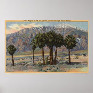 Ängeln för Mt. San Jacinto beskådar till och me Poster