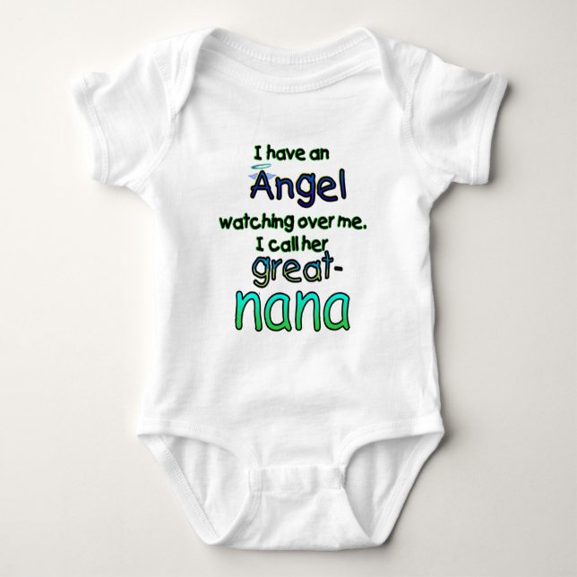 ÄNGELN KALLADE GREAT-NANA T-SHIRT (Framsida)