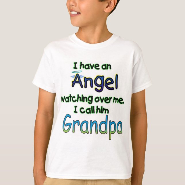 ÄNGELN KALLADE MORFAR T-SHIRT (Framsida)