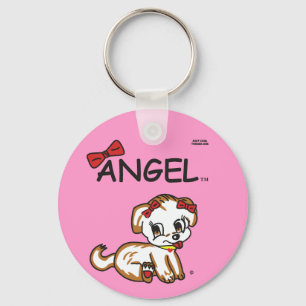 Ängeln knäppas Keychain Nyckelring