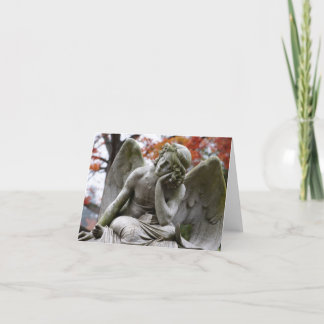 Ängeln noterar kortet kort