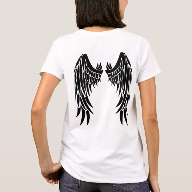 Ängeln påskyndar t-skjortan tee shirt (Baksida)