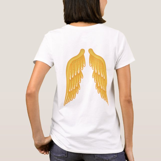 Ängeln påskyndar T-skjortan Tee Shirt (Baksida)