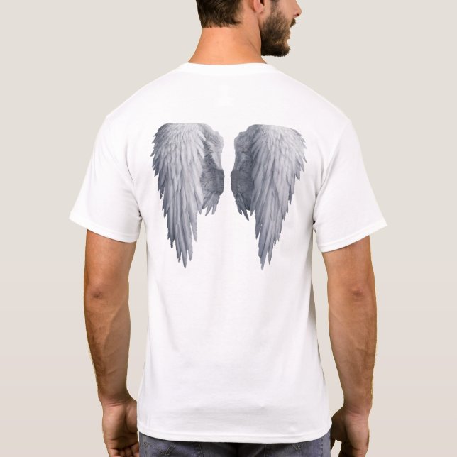 Ängeln påskyndar tshirten tee (Baksida)