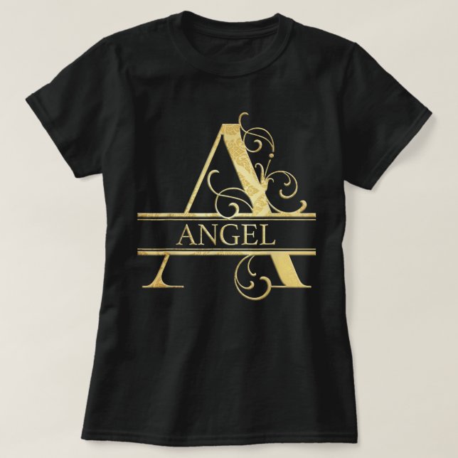 Ängelnamn T-Shirt Kopiera (Design framsida)
