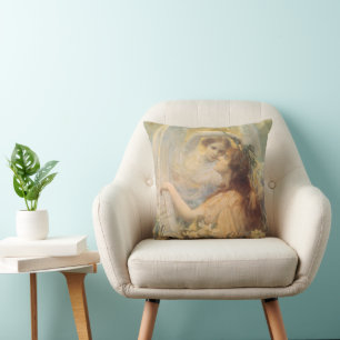 Ängelns budskap av George Swinstead, Vintage Art Kudde