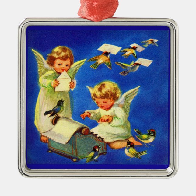 angelns postkontor julgransprydnad metall (Framsidan)