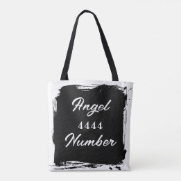 Angelnummer "4444" Dubbla Sided Tote Bag Tygkasse