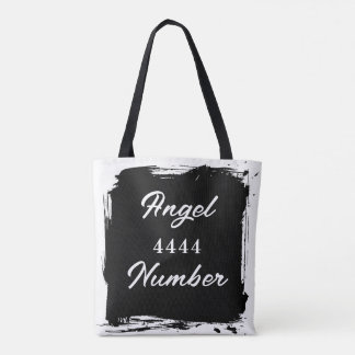 Angelnummer "4444" Dubbla Sided Tote Bag Tygkasse
