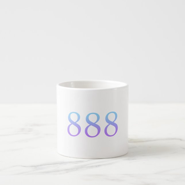 ängelnummer 888 - Balans  Espressomugg (Framsidan)