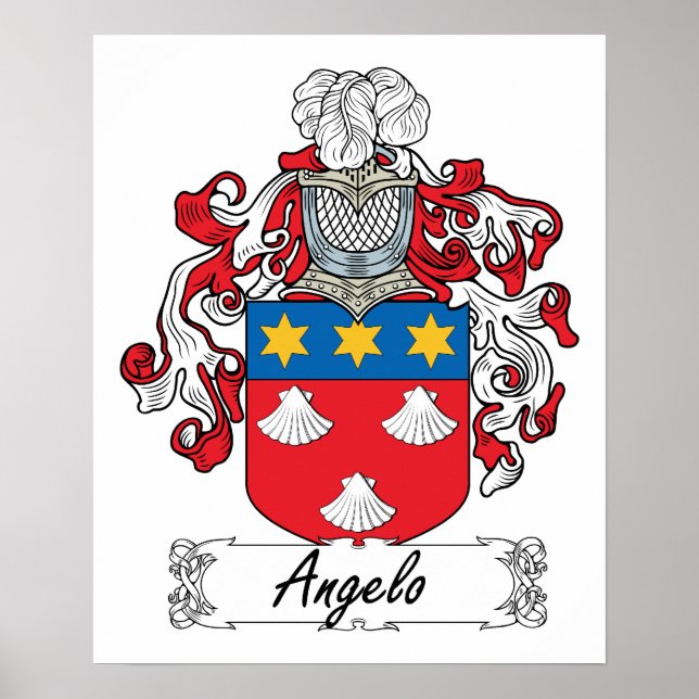 Angelo Family Crest Poster (Framsidan)