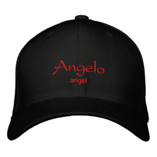 Angelo Namn Cap / Hat Broderad Keps