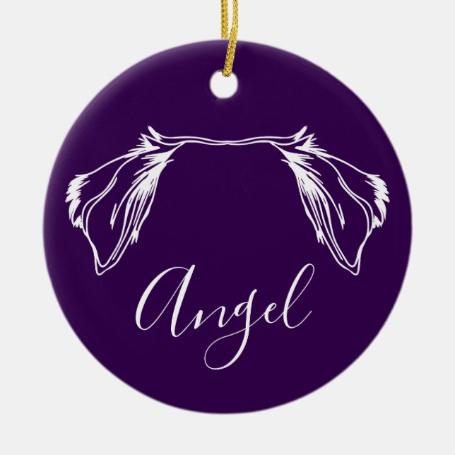 Ängelornament (Tavlor) Julgransprydnad Keramik (Framsidan)