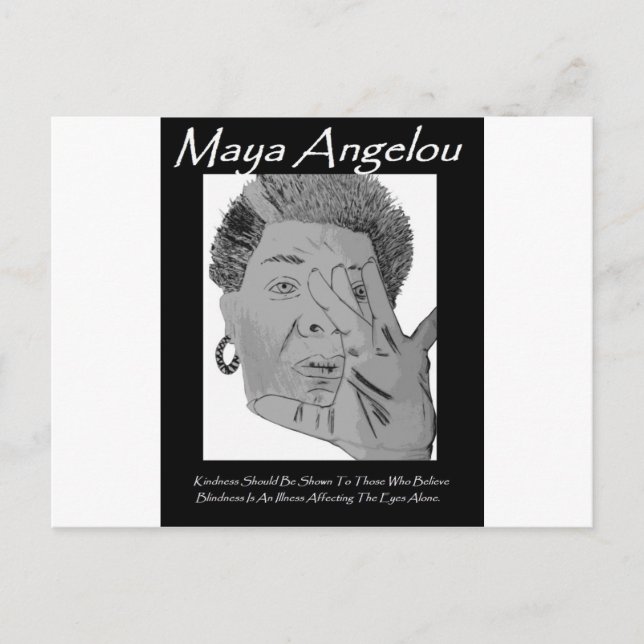 Angelou Citat Välkomsthälsning Vykort (Framsida)
