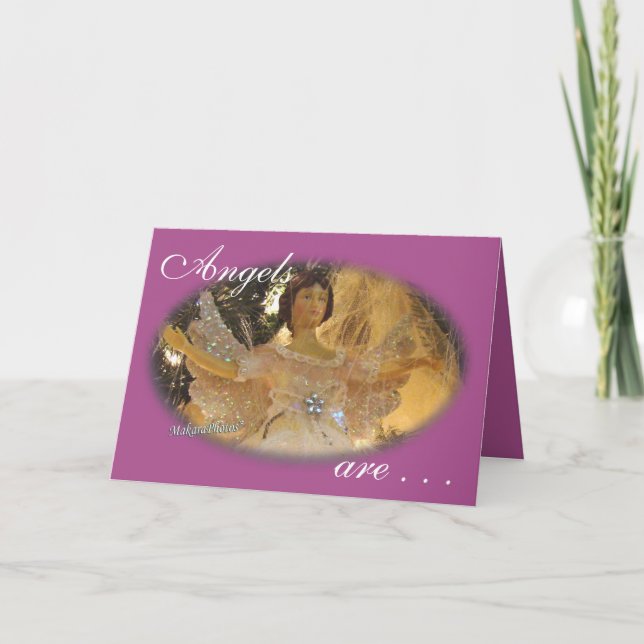 Angeloval vid anpassning av Lila Tack Kort (Framsida)