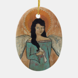 Ängelprydnad Julgransprydnad Keramik