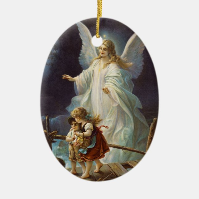Ängelprydnad Julgransprydnad Keramik (Framsidan)