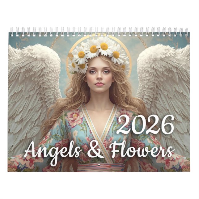 Angels & Flowers 2026 Kalender (Omslag)