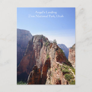 Angels landande Zion National Park, Utah Postcard Vykort