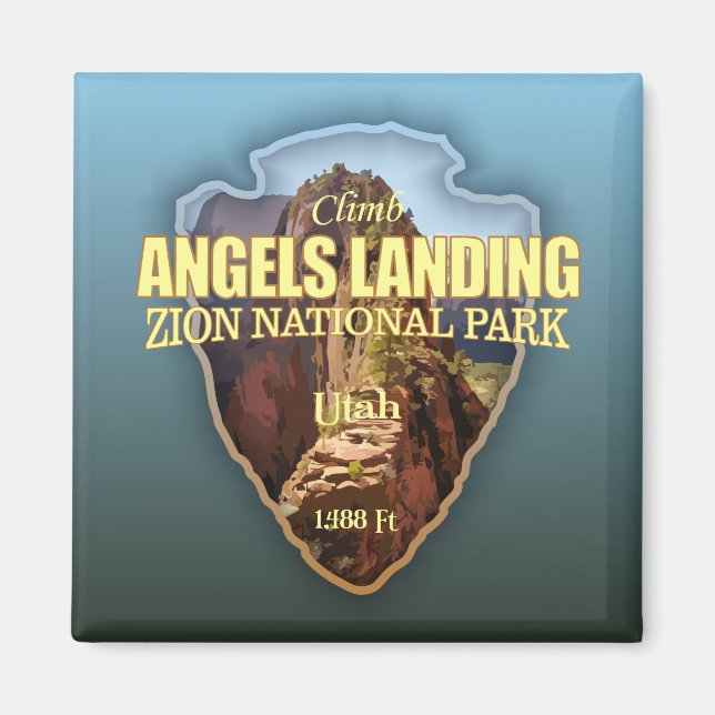 Angels Landing (arrowhead) Magnet (Framsidan)