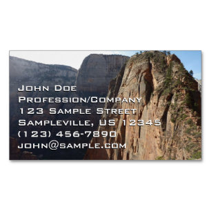 Angels Landing i Zion National Park Magnetiska Visitkort