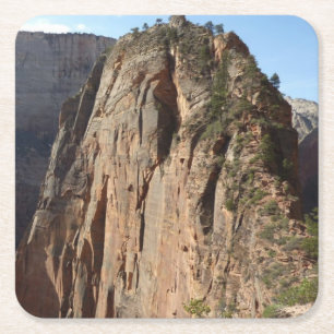 Angels Landing på Zion National Park Underlägg Papper Kvadrat