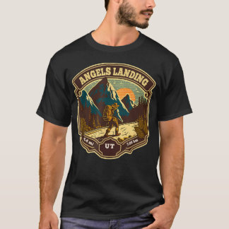 Angels Landing Trail Utah vandrare vandring T Shirt