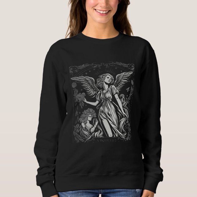 Angels Tarot Card Graphic for Men Women Boys Girls T Shirt (Framsida)