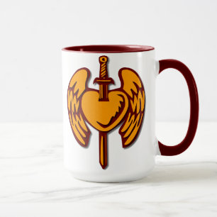 Angels Warrior Heart Mugg