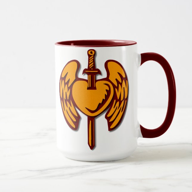 Angels Warrior Heart Mugg (Höger)
