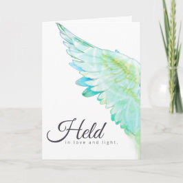 Angels With You Aqua Angel Wing – Held Love Light Kort