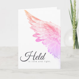 Angels With You Pink Angel Wing – Held Love Light Kort