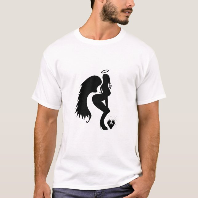 ÄngelSilhouette T Shirt (Framsida)