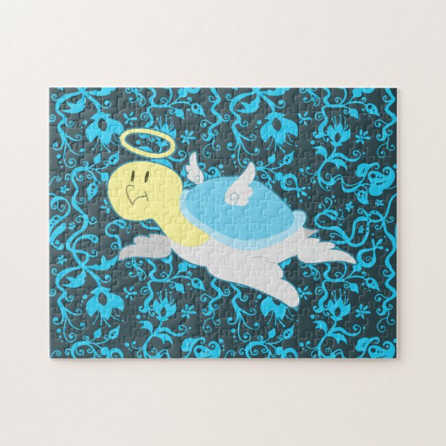 Ängelsköldpaddablommönster Pussel (Horisontell)