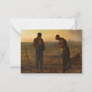 Angelus, 1857-1859 av Jean-Francois Millet Anteckningskort