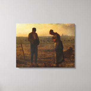 Angelus, 1857-1859 av Jean-Francois Millet Canvastryck