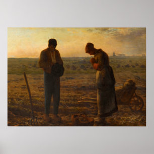 Angelus, 1857-1859 av Jean-Francois Millet Poster