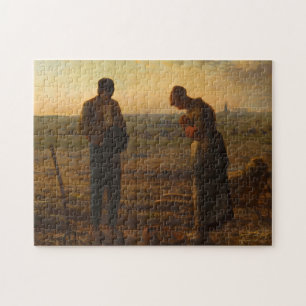 Angelus, 1857-1859 av Jean-Francois Millet Pussel