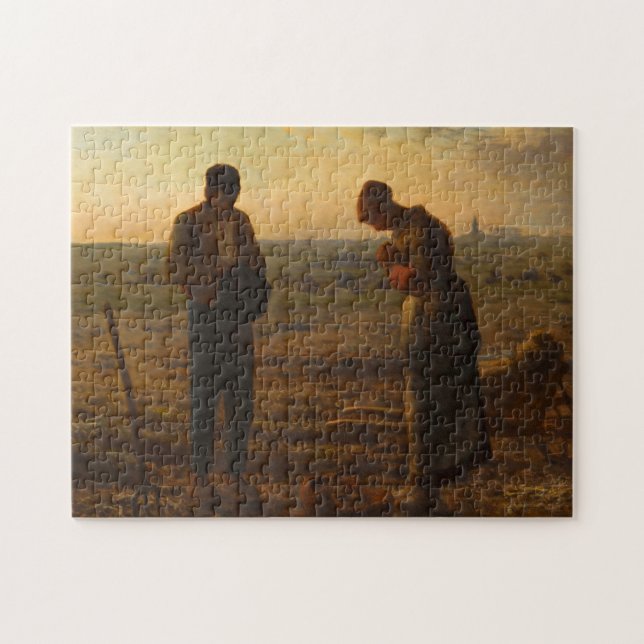 Angelus, 1857-1859 av Jean-Francois Millet Pussel (Horisontell)