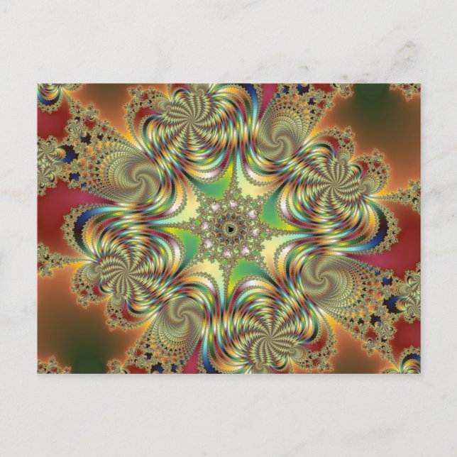 Angelus - Fraktal Postkort Vykort (Framsida)