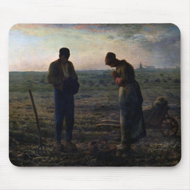 Angelus, Jean-Francois Millet, 1857-1859 Musmatta (Framsidan)