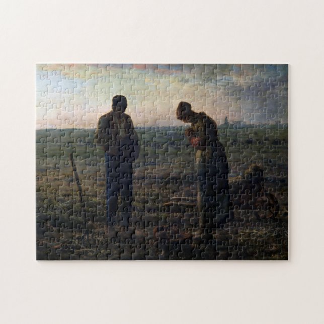 Angelus, Jean-Francois Millet, 1857-1859 Pussel (Horisontell)